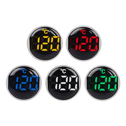 SINOTIMER -20-199 Degrees Celsius Small Temperature Display Indicator, ST16C-01 Red, ST16C-02 White, ST16C-03 Blue, ST16C-04 Green, ST16C-05 Yellow