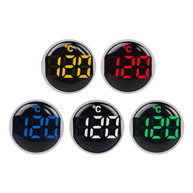 SINOTIMER -20-199 Degrees Celsius Small Temperature Display Indicator, ST16C-01 Red, ST16C-02 White, ST16C-03 Blue, ST16C-04 Green, ST16C-05 Yellow