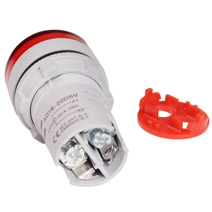2 PCS DC Voltage Signal Indicator 22mm Round 6-100V Universal Voltmeter, 6-100V Yllow, 6-100V Red, 6-100V White, 6-100V Blue, 6-100V Green