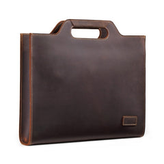 Leather Vintage Shoulder Bag Crossbody Portable Business Briefcase
