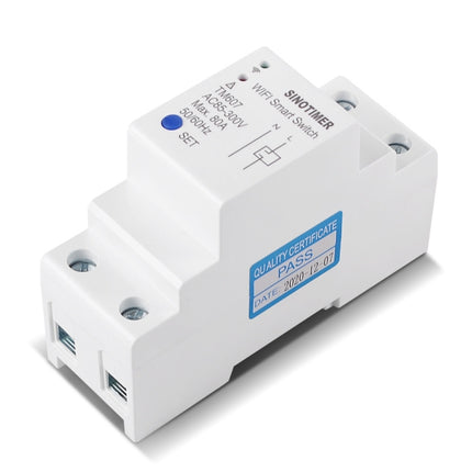 SINOTIMER TM607 Intelligent Wifi Timer Mobile App Home Rail Remote Control Time Switch 80A 85-300V, TM607