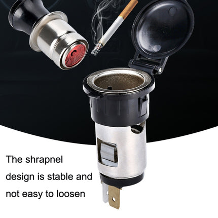 Car Modified Cigarette Lighter Waterproof Vehicle Charging Power Socket No Cigarette Type (with 1.5cm Line), Cigarette Type (with 1.5m Line), Cigarette Type (with 15cm Line), No Cigarette Type (with 1.5m Line), No Cigarette Type (with 15cm Line)