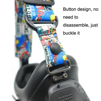 Flugvideobrille, Stirnband in Graffiti-Farbe, fester Gurt für DJI FPV Goggles V2, Gurt, Gurt + Stromleitung, Gurt + Stromleitung + Pad