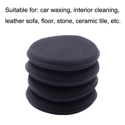 50 PCS Waxing Sponge Cars With Round Edge Car Washing Car Wax Maintenance Polished Sponge, 50 PCS Polished Sponge