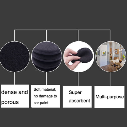 50 PCS Waxing Sponge Cars With Round Edge Car Washing Car Wax Maintenance Polished Sponge, 50 PCS Polished Sponge