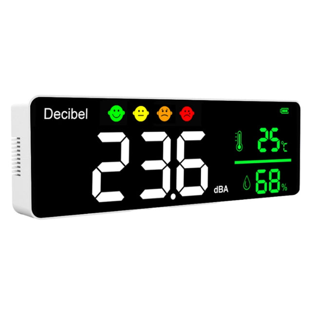 Wall-mounted Decibel Meter Temperature & Humidity Detector