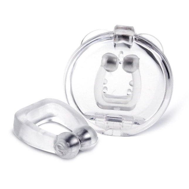 10 PCS Mini Portable Silicone Magnetic Anti-snoring Device, 10 PCS