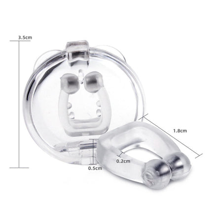 10 PCS Mini Portable Silicone Magnetic Anti-snoring Device, 10 PCS