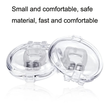 10 PCS Mini Portable Silicone Magnetic Anti-snoring Device, 10 PCS