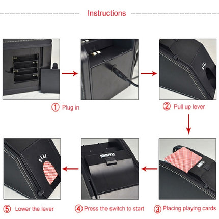 2-in-1 Automatic Shuffler Poker Card Dealer