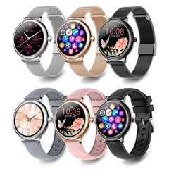 LOANIY CF80 1.08 Inch Heart Rate Monitoring Smart Bluetooth Watch, Gold Steel, Black Steel, Silver Steel