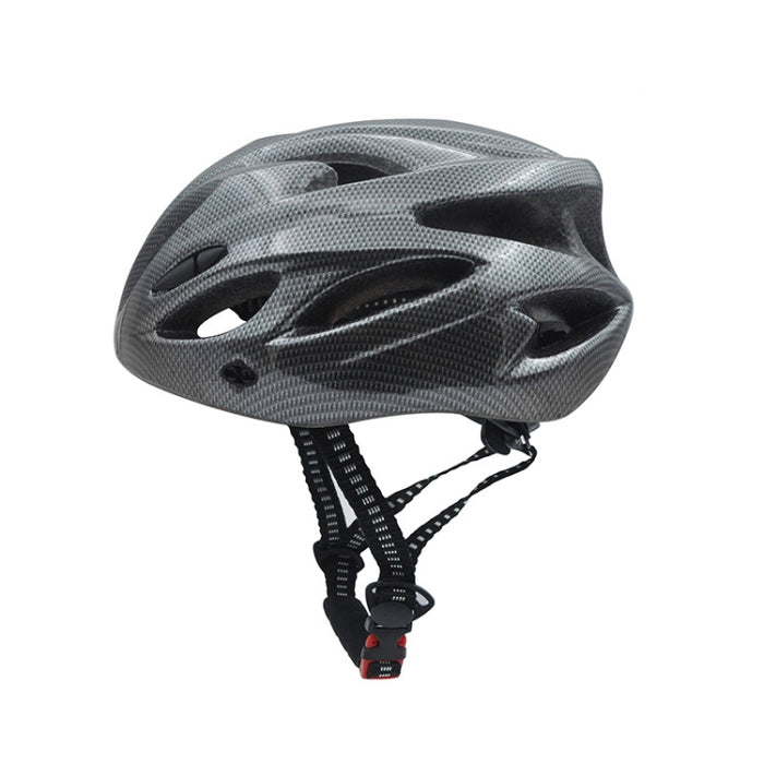 Unisex Cycling Bike One-piece Helmet, Fiber Black