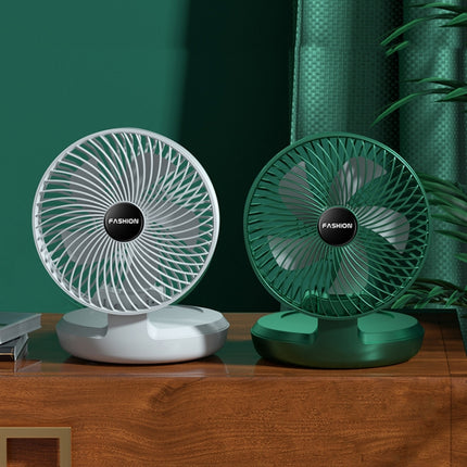 Ventilador portátil pequeño plegable para escritorio de oficina, hogar, 8 pulgadas, blanco, 8 pulgadas, verde