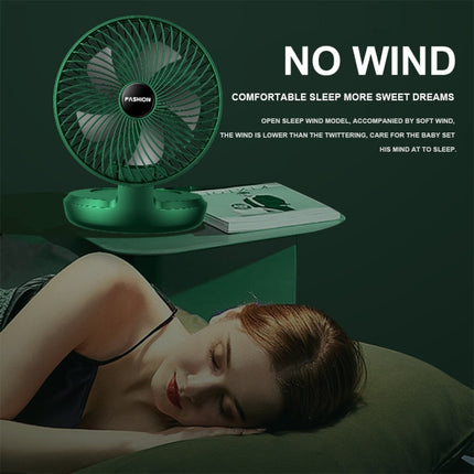 Ventilador portátil pequeño plegable para escritorio de oficina, hogar, 8 pulgadas, blanco, 8 pulgadas, verde
