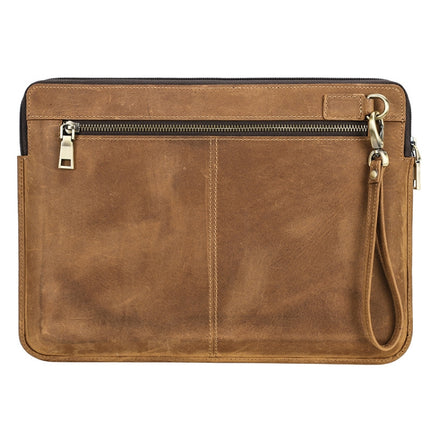 CONTACTS FAMILY Leather Laptop Sleeve For Macbook Pro 14.2 Inch