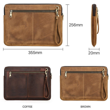 CONTACTS FAMILY Leather Laptop Sleeve For Macbook Pro 14.2 Inch