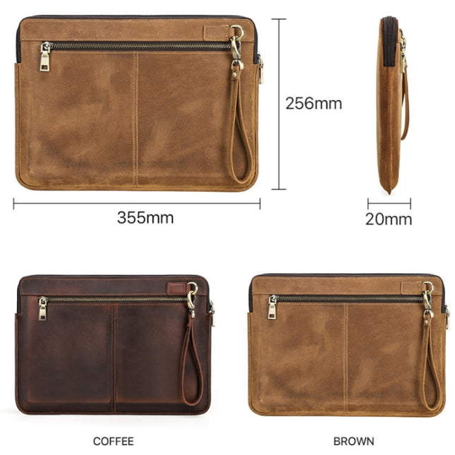 CONTACTS FAMILY Leather Laptop Sleeve For Macbook Pro 14.2 Inch