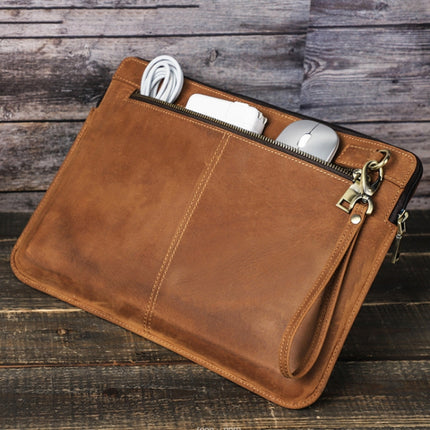 CONTACTS FAMILY Leather Laptop Sleeve For Macbook Pro 14.2 Inch