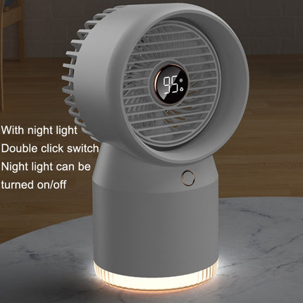 Spray Humidified LED Digital Display Office Home Fan, Style:, 3600mAh Rechargeable, USB Direct Plug