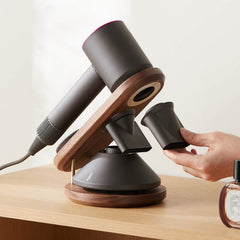 Solid Wood Hair Dryer Storage Bracket For Dyson