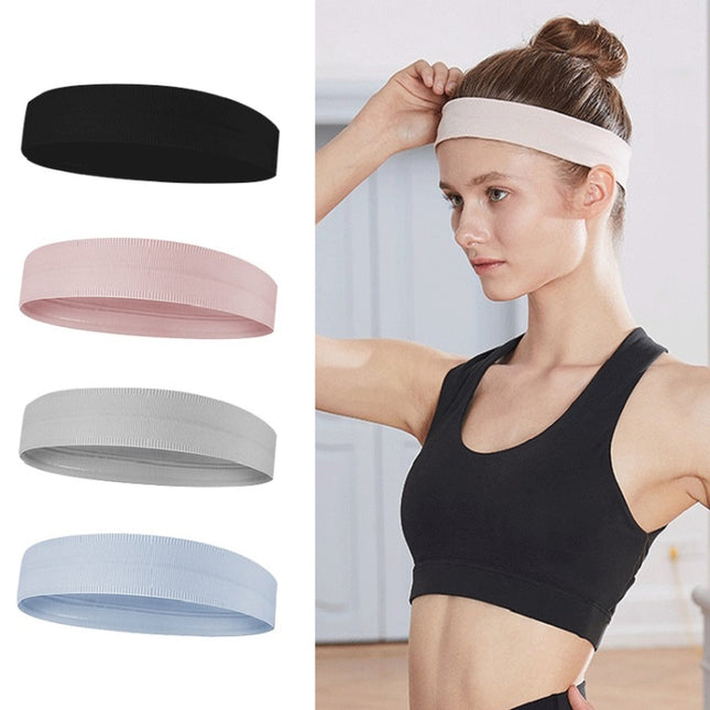 Silicone Non-slip Running Sweat-absorbent Headband, Silicone Headband (Pink), Silicone Headband (Black)
