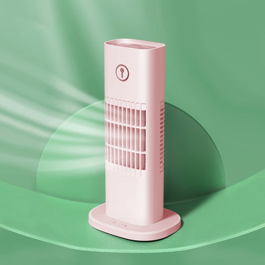 D3 Home USB Air Cooler Add Water Desktop Tower Fan Humidification Spray Fan, Pink, White