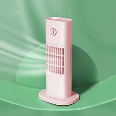 Enfriador de aire USB D3 Home con agua para escritorio, torre, humidificador, color rosa y blanco