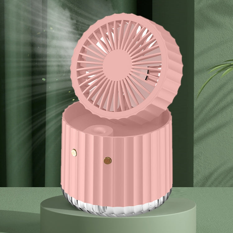 PW01 USB Water Cooling Mini Fan Desktop Turbo LED Spray Humidifying Air Cooler, PW01 White, PW01 Pink, PW01 Green