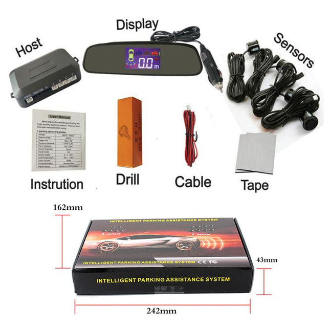 Wireless Radar with LED Display Automatic Alarm Reversing Assist, PZ314W