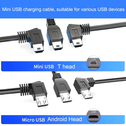 Driving Recorder Power Cord USB Car Charger Antihypertensive Line, Style:, 3.5m+2A, 3.5m+1A, 30cm+2.5A