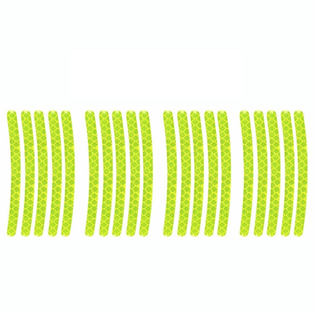 10pcs /Set Car Wheel Reflective Stickers 3D Personal Decoration Tire Warning Stickers