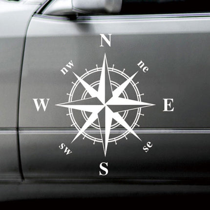 D-336 Car Compass Graphic Sticker Hood Car Body Universal Sticker, D-336