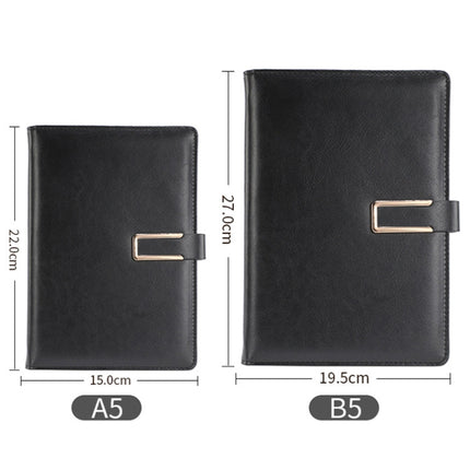 WZJZ0101 PU Leather Thickened Notebook, A5, B5