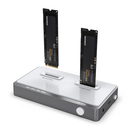 Usb 3.2 Gen2 Dual M.2 Solid State Drive Box Nvme Docking Station ,
