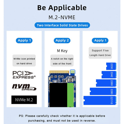 Usb 3.2 Gen2 Dual M.2 Solid State Drive Box Nvme Docking Station ,