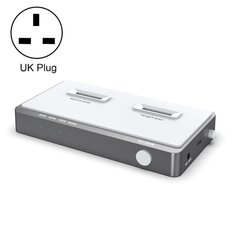Usb 3.2 Gen2 Dual M.2 Solid State Drive Box Nvme Docking Station ,