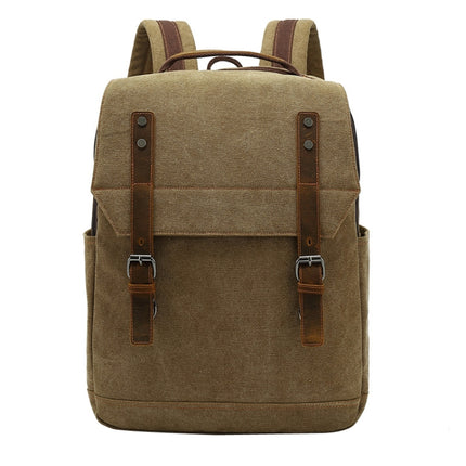 Business Large Capacity Canvas Backpack Outdoor Leisure Travel Computer Bag