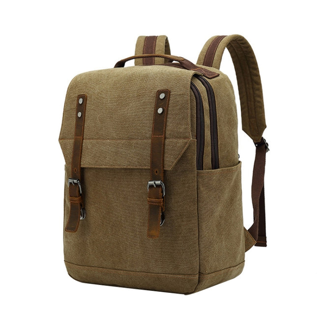 Business Large Capacity Canvas Backpack Outdoor Leisure Travel Computer Bag, Computer Bag
