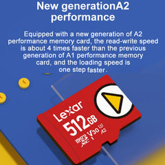 Lexar LSDMI High-Speed TF Card Game Console Memory Card, 512GB, 1TB
