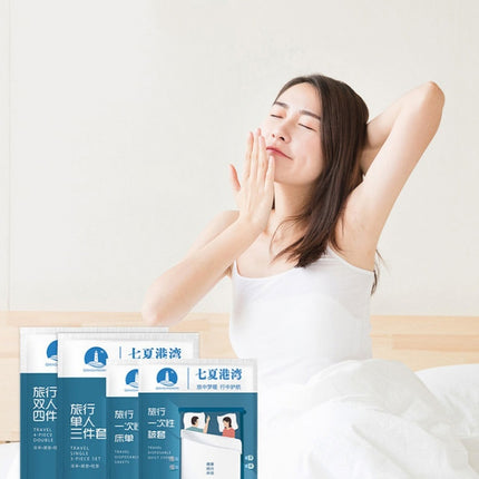 2 PCS Travel Hotel Supplies Disposable Anti-dirty Pillowcase Sheet Quilt Cover