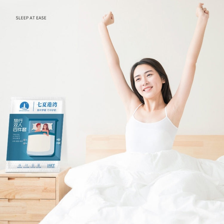 2 PCS Travel Hotel Supplies Disposable Anti-dirty Pillowcase Sheet Quilt Cover, Quilt Cover For 1 Person 190x220cm, Quilt Cover For 2 Person 240x220cm, Sheet For 1 Person 160x220cm, Sheet For 2 Person 220x220cm, Pillowcase 50x80cm, 3 In 1 For 1 Person�...