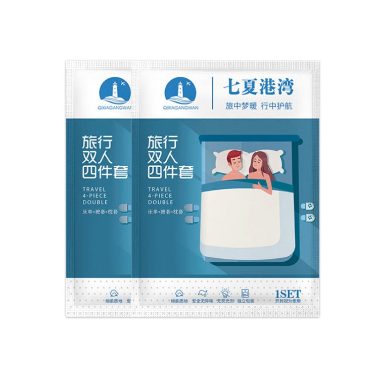 2 PCS Travel Hotel Supplies Disposable Anti-dirty Pillowcase Sheet Quilt Cover, Quilt Cover For 1 Person 190x220cm, Quilt Cover For 2 Person 240x220cm, Sheet For 1 Person 160x220cm, Sheet For 2 Person 220x220cm, Pillowcase 50x80cm, 3 In 1 For 1 Person�...