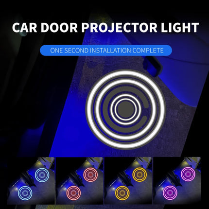 LED Infrared Induction Car Door Welcome Light Night Projection Ambient Light, Energy Circle (Blue), Energy Circle (White), Energy Circle (Yellow), Cat Claw (Yellow), Radish (Yellow), Drink (Yellow), Drink (Purple), Honor (Yellow), Honor (Purple)       ...