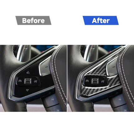 For Chevrolet Corvette C8 2pcs /Set Steering Wheel Button Frame Sticker