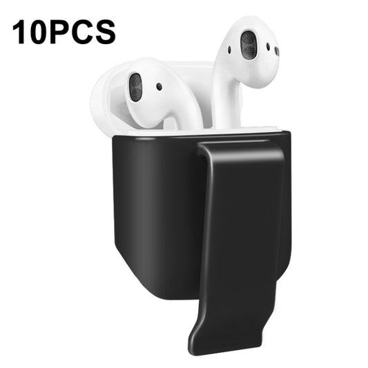 10 PCS Portable Headset Waist Hanging Protective Cover, Suitable For AirPods 2, Waist Hanging Black, Waist Hanging Navy, Waist Hanging Gray, Waist Hanging White, Waist Hanging Pink, Waist Hanging Red