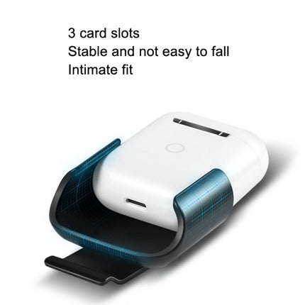 10 PCS Portable Headset Waist Hanging Protective Cover, Suitable For AirPods 2, Waist Hanging Black, Waist Hanging Navy, Waist Hanging Gray, Waist Hanging White, Waist Hanging Pink, Waist Hanging Red