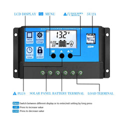 Inversor de sistema de energía solar, controlador de 30 A + panel solar de 18 W y 12 V, especificación: negro de 12 V a 110 V, negro de 12 V a 220 V, amarillo de 12 V a 110 V, amarillo de 12 V a 220 V