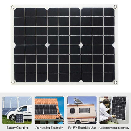 Home Solar Generator Inverter+30A Controller+18W 12V Solar Panel, Specification: