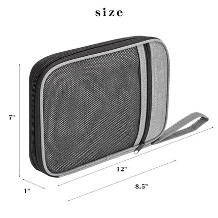 Strap Data Cable Portable Mesh Bag Portable Storage Bag For Apple Watch, Red, Blue, Purple, Black, Grey, Pink