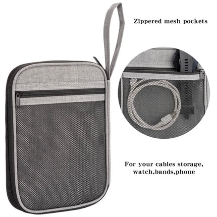 Strap Data Cable Portable Mesh Bag Portable Storage Bag For Apple Watch, Red, Blue, Purple, Black, Grey, Pink